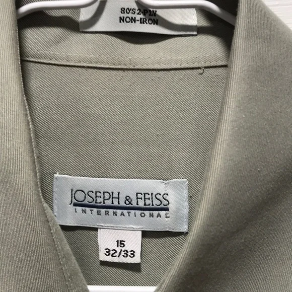 Joseph & Feiss Long Sleeve Shirt SIZE 15 32-33 - Picture 2 of 3